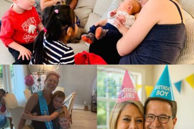 Dylan Dreyer’s ex joins her birthday celebrations in new photos featuring kids and Hoda Kotb