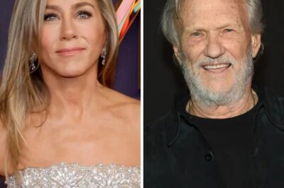 Jennifer Aniston tearfully shared her special bond with legendary Kris Kristofferson, who moved her deeply from their very first collaboration. Few knew that the iconic artist was a surprise guest at her 40th birthday party. Touching behind-the-scenes stories of their rare friendship — along with a hidden Friends connection — are stirring fans’ emotions. Even more surprising, Aniston finally addressed bizarre rumors about herself on live TV.