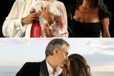 Andrea Bocelli and his stunning wife, Veronica, take the stage in a mesmerizing duet of Un Amore Così Grande, their voices intertwining with breathtaking passion and elegance. As Andrea’s powerful tenor soars through the air, Veronica’s graceful harmonies add a touch of warmth and intimacy, creating a spellbinding atmosphere. The audience, captivated by their undeniable chemistry, watches in awe—some with tears glistening in their eyes, others swaying to the heartfelt melody. When the final note fades, the crowd erupts into thunderous applause, a standing ovation honoring a performance that will be remembered long after the night ends.
