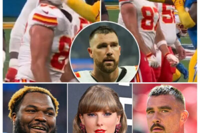Swifties went nuts after Travis Kelce was slapped by Chargers’ Teair Tart in shocking moment