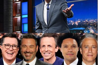COMEDY COUP IN MOTION: Colbert Hurls Defiance at CBS, Vowing To Expose the ‘Monsters of Late-Night.’ Fallon, Meyers, and Oliver Join Forces in a Shadow Alliance That Observers Call the Boldest Rebellion in Television History. Could This Be the Beginning of a Comedy Empire Free From Corporate Chains?