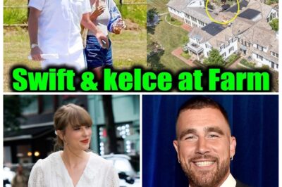 Travis Kelce & Fiancé Taylor Swift Visit the Farm at Newly Purchased Mansion in Cleveland