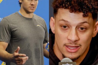Patrick Mahomes, enraged after a stunning defeat to a supposedly inferior opponent, called on the NFL to launch an investigation into Justin Herbert for use Doping following the quarterback’s jaw-dropping performance in Brazil. Mahomes fumed in his postgame remarks: “That was a disgraceful display of officiating — it looked like the referees had no proper training. And more importantly, I believe Justin Herbert used something unnatural. I’ve never rated him highly, but tonight he looked like a completely different person. If the NFL refuses to investigate, I have nothing more to say.” In response to the bizarre accusation, Herbert needed just few words — sharp enough to leave Mahomes red-faced with anger…
