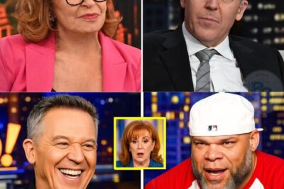 A brutal on-air takedown! Joy Behar completely breaks down after Greg Gutfeld and Tyrus mercilessly humiliate her on live television. This wasn’t a debate—it was a calculated demolition of her public image. Their razor-sharp satire exposed her smug elitism and her show’s out-of-touch nature. Read the full article to discover the shocking details of this public “roast” and how two men with a mic and a smirk managed to bring a daytime TV icon to her knees. This is a must-read for anyone who wants to understand the new rules of media warfare.