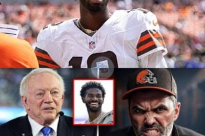 Why NFL World Is Exploding Over Kevin Stefanski’s Unbelievable Reaction—Jerry Jones’s Mind-Blowing, Secret, and Highly Controversial Plot to Rip Shedeur Sanders Away from the Future of College Football Could Completely Detonate the Dallas Cowboys’ Legacy and Alter the NFL Forever, Leaving Fans and Insiders in Utter Shock and Disbelief… Read Every Hidden Detail Below 👇