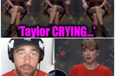 Taylor Swift SOBBING as she shares how Fiancé Travis Kelce encouraged her in The Life Of A Showgirl