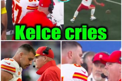 Travis Kelce Breaks Down in Tears After Andy Reid Ejects Him Following Missed Catch in Chiefs vs Giants!
