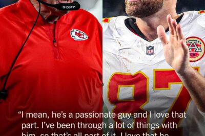 Chiefs’ Travis Kelce, Andy Reid have heated exchange on sideline vs. Giants