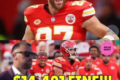 OMG!!! Travis Kelce FINED $14.4K by NFL for ‘OBSCENE Gesture’ During Chiefs Loss to Eagles