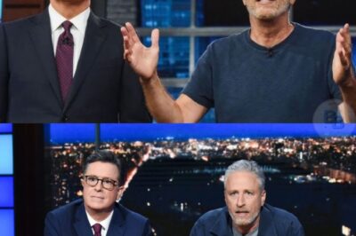 LATE-NIGHT LEGENDS STRIKE: Jon Stewart and Stephen Colbert secretly plot a late-night coup from an HBO-style “war room,” targeting Apple and corporate censorship. Hollywood trembles as insiders reveal plans for a rogue broadcast empire. Fans brace for chaos—because when Stewart writes and Colbert laughs, the punchline becomes a weapon.