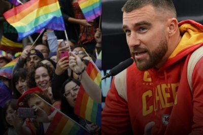 NFL History Made: Travis Kelce Joins Pride Parade, Declares ‘Football Has No Distance from LGBT’—A Groundbreaking Move That’s Shaking the Foundations of Professional Sports!