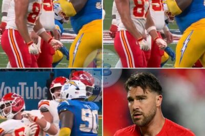 Travis Kelce Slapped By Chargers Player During Chiefs’ Brazil Game — Swifties Erupt In Outrage
