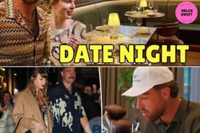 Taylor Swift & Travis Kelce Trade Quick Kisses As They Attend 1587 Prime Steakhouse Soft Opening