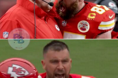 Travis Kelce Explodes on Sideline, Throws Helmet and Confronts Andy Reid Before Two-Minute Warning