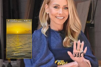 Kelly Ripa shares a stunning beach photo during her continued absence from Live, along with very cryptic hints: “Is she about to leave and abandon Mark?”