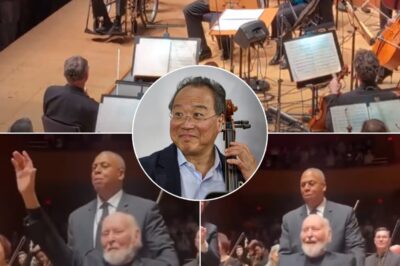 On April 5, 2025, the Walt Disney Concert Hall was filled with excitement when the legendary John Williams made a surprise appearance at the “Yo-Yo Ma, Williams & Dudamel” concert. Standing in the midst of a classical and solemn space, conductor Gustavo Dudamel and the LA Phil devoted the entire night to honoring the man who wrote the melodies that went down in history. When John Williams stepped out, Yo-Yo Ma was so moved that he could not hide his surprise and gratitude – his eyes shone with deep respect. It was not just a moment of music, but a sacred meeting between an idol and a musical soulmate. An emotional night, where true geniuses touched the hearts of listeners with silence and endless melody.