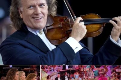 In the heart of Maastricht’s Vrijthof Square, under a canopy of stars, André Rieu and his Johann Strauss Orchestra prepared to enchant an audience eager for an unforgettable evening. The historic square, with its centuries-old architecture, provided a picturesque backdrop, setting the stage for a night of musical magic. As the orchestra began, the familiar strains of “The Rose” filled the air, a song that has touched hearts worldwide. Rieu’s violin sang with a tenderness that conveyed the song’s profound message of love and resilience.