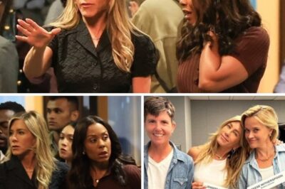 In the middle of a tense night on the set of The Morning Show, Jennifer Aniston suddenly appeared panicked. The appearance of Karen Pittman added to the mystery.