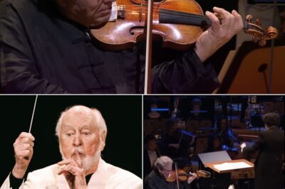 The nearly 80-year-old violinist, with decades of experience, couldn’t hold back his tears during the performance of Schindler’s List at its by John Williams emotional climax. As the music swelled, and Itzhak Perlman’s violin played those heart-wrenching notes, the man, usually so composed, was overcome with emotion. His fingers trembled on the strings, and he choked back tears, fully immersed in the sorrow and beauty of the piece. It was a powerful moment, a testament to the depth of the music and its ability to move even the most seasoned artists. In that instant, the weight of history and loss was felt, not just by the audience, but by the musician himself.