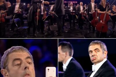 With nearly 90,000 spectators at the London 2012 Olympic Stadium, people expected spectacular performances – but no one expected Mr. Bean to be the first “athlete” to make the whole world… laugh during the opening ceremony. While the orchestra was solemnly playing Chariots of Fire, he quietly took out an old-fashioned “brick” phone, checked something mysterious, then… blew his nose into a tissue as calmly as if he was waiting for a bus.