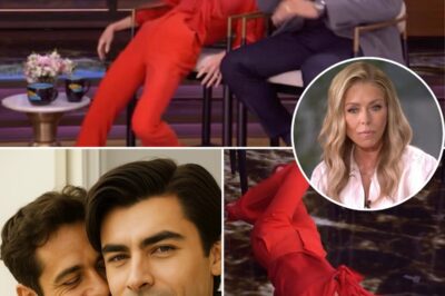 SHOCK ON LIVE TV! Minutes after the identity of Michael Consuelos’ unlikely A-list boyfriend was revealed, Kelly Ripa collapsed live on air. Paramedics rushed to the set, viewers were stunned, and social media exploded with theories: was it emotional shock, family pressure, or some other shocking truth being hidden? The biggest question of all: What does the Ripa family’s future hold after this shocking collapse?