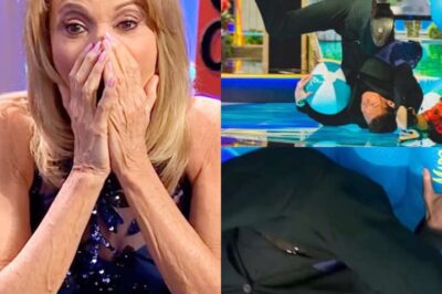 Ryan Seacrest takes a nasty fall while trying to stage a steamy surprise for Vanna White! Medical staff had to step in.