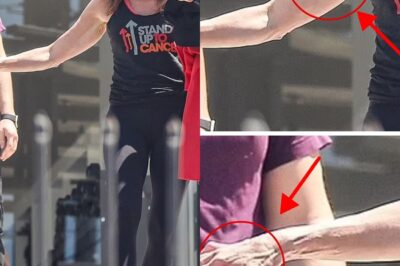 Jennifer Aniston is really not getting any younger! Looking at more than 50 photos of the Friends actress taken while walking on the street, fans were shocked to discover the huge changes in her body: sagging biceps, wrinkled skin on her hands and another shocking detail…