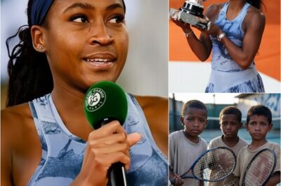 “I want to help BLACK kids passionate about tennis have the opportunity to develop, erasing racial stereotypes!” Coco Gauff DECLARES she will donate all the prize money from her Roland-Garros victory to build a 2 million dollar academy for underprivileged children in Florida!