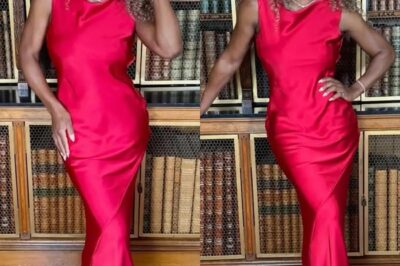 Serena Williams Shows Off Her Hourglass Curves in Red Slip Dress