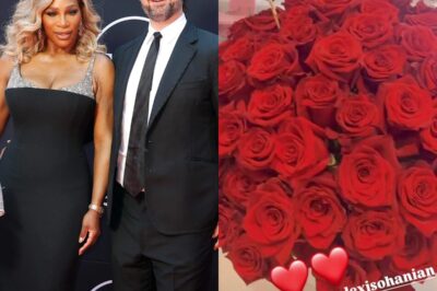 Serena Williams Shows Off Her Husband’s Ultimate Act of Love, a Beautiful Bouquet of Red Roses