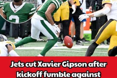 NFL PANIC Erupts as Jets DUMP Xavier Gipson After CRUCIAL Kickoff Fumble, Aaron Glenn Declares ZERO TOLERANCE Policy, Fans Call It the HARDEST Cut in Week 1, and Shockwaves Spread Across League With Rodgers’ Nightmarish Return Against Pittsburgh Steelers