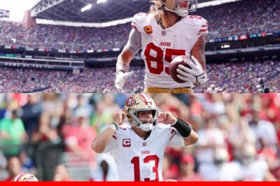 San Francisco 49ers season teeters on the brink as superstar George Kittle suffers crushing hamstring injury, quarterback Brock Purdy’s toe and shoulder issues spark panic, and fans fear playoff dreams are collapsing before Week 2 even begins — could this be the most disastrous injury crisis in franchise history?