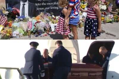 “National Mourning and Political Firestorm: Charlie Kirk’s Assassination at Utah Campus Sends Shockwaves as His Casket Returns to Arizona with Air Force Two Escort — Shooter Still at Large, ATF Links Anti-Fascist Messages to Bullets, Trump Promises Highest Honor for His Slain Ally”
