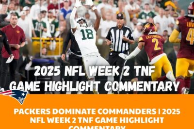 “Absolute CHAOS on TNF as Packers DESTROY Commanders in 27-8 DEMOLITION — Jordan Love TRUCKS Defenders, Tucker Craft TURNS Into Human Bulldozer, and Washington’s Offense CRUMBLES in the Most PATHETIC Prime Time Performance Fans Have Seen in YEARS!”