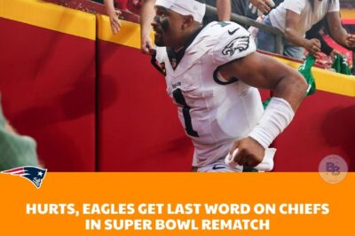 Jalen Hurts and the Philadelphia Eagles Just SHUT DOWN the Kansas City Chiefs in a Super Bowl Rematch That Left Mahomes HUMILIATED, Kelce FUMBLING, and the Entire Arrowhead Stadium in Shock—Eagles Defense DOMINATED, Saquon Barkley Snubbed, and the NFL Witnessed a Lesson in Pressure, Patience, and Payback That Chiefs Fans Will Never Forget!