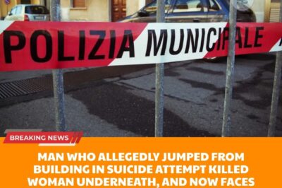 “Tragic Accident in Milan: A man jumps from the fourth floor in an alleged suicide attempt, killing 83-year-old Francesca Manno on the sidewalk – the nation is in shock as investigators pursue the surviving 70-year-old for negligent homicide, revealing the harrowing reality of an unforeseeable death!”