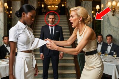 Racist woman rips dress, thinking it was just a black waitress – her millionaire husband saw it all…