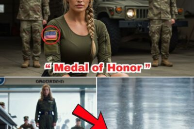 They Tossed Her Bag In Front Of Everyone — Then The Medal Of Honor Stunned The Crowd. Fort Richardson, Alaska, doesn’t do warm welcomes. The snow comes in sideways, the wind judges you, and the chow hall hums like a fluorescent hive where rank and reputation settle fast. She walked in quiet—Sergeant Emily Shepard, winter camo, no unit patch, eyes like cold glass—and the jokes started before the steam from the meatloaf cleared. A corporal with too much swagger and not enough sense hooked a boot under her duffel and dragged it across the linoleum like he was pulling a trophy. “Pentagon princess,” he grinned to the room. “Let’s see what a desk sergeant packs for the Arctic.” The bag hit hard enough to split a seam. Toiletries spilled. A paperback skidded. And then a small gold star—blue ribbon, Minerva’s profile—spun across the floor like a coin deciding a life, ringing once, twice, three times, and the entire mess hall forgot how to breathe. No one here gets surprised easily. This did it. The Medal of Honor didn’t belong to people like her—at least that’s what the room had decided before the star stopped spinning at the corporal’s boots. A master sergeant knelt, lifted it with both hands, and—like he was handling a folded flag—offered it back. Emily didn’t explain. She didn’t posture. She tucked it away and said, almost gently, “You should ask the seven men who didn’t make it back.” Then she turned and left her dinner behind, a blizzard of whispers closing in behind her. By morning, the base had a new myth and Captain Jason Blackburn had a problem he could feel in his bones: a transfer that came out of nowhere, a service record that looked like a censored postcard, and a soldier who moved through the snow as if she’d already mapped the wilderness in her head. A winter exercise became a real hunt in a storm; the radios hissed with the wrong kind of static; there were tracks on the ridge from men who didn’t belong to any squad. Somewhere between a wrecked “training” aircraft and a wiped laptop, the name Sandstone surfaced like a thing the ocean keeps trying to drown. But all of that comes later. The story begins here— Full story below