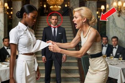 R4cist woman rips dress, thinking it was just a black waitress – her millionaire husband saw it all…