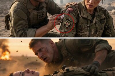 Quiet and Bleeding — The SEAL Medic Froze When He Saw the Emblem on Her Uniform The battlefield was chaos — dust, fire, and the constant percussion of distant gunfire. Amid the smoke, Petty Officer Jack Monroe, a Navy SEAL medic, dragged himself through the rubble toward a wounded soldier slumped against a crumbling wall. Her uniform was torn, her shoulder slick with blood. She hadn’t made a sound — not a cry, not a word — just sat there, calm, pressing her own wound with one steady hand. “Stay with me,” Jack said, pulling his med kit open. “I’ve got you.” She didn’t answer. Just nodded once, eyes sharp despite the pain. He tore the fabric back, working fast — but then he froze. Right there, beneath the grime and torn camouflage, was an emblem no one outside black operations was supposed to see — a double-headed insignia, gold and crimson, the mark whispered about in every Tier-One unit but never confirmed. Jack’s pulse spiked. His breath caught. “Where did you get this?” he whispered. Her eyes flicked up — calm, deliberate. “You’re not cleared for that, Corpsman.” For a second, the battlefield disappeared. The explosions faded. He wasn’t treating a random wounded soldier anymore — he was staring at someone who wasn’t supposed to exist. That insignia meant…