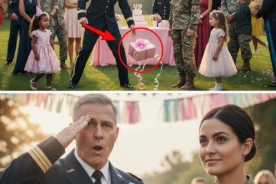 My Cousin Threw My Gift on the Floor — Until His Superior Dropped His Glass in Fear The backyard was loud with laughter, country music, and the sound of kids splashing in the pool. It was one of those suburban summer birthdays where everyone wore smiles that didn’t always match their tone. I stood there, still in uniform, holding a small wrapped box — a model jet for my cousin’s seven-year-old son. A simple gift, nothing fancy. The kind I used to build with my dad before deployment. But when I stepped forward to hand it over, Mark, my older cousin, intercepted me. “Well, if it isn’t Private Hero herself,” he said, smirking. “Ten years in the Army, right? Still… what, a specialist? Guess promotions don’t like you much.” Laughter rippled from a few of his friends — mostly people from his office at the base. Civilians, a few low-ranking officers, and one man in particular wearing an immaculate Air Force uniform — Colonel Stevens, Mark’s new commanding officer. I forced a polite smile. “I didn’t come for that. I came for Ethan. Can I give him his gift?” Mark took the box from my hands, weighed it, and said loud enough for everyone to hear: “A toy plane? Wow. Guess when you can’t fly one, you buy one.” Then — he dropped it. Right there on the patio, in front of his kid, his wife, and half the neighborhood. The box hit the concrete, the sound sharp and hollow. Something in my chest twisted. I wasn’t angry — just… tired. Tired of proving myself to people who’d never even seen a deployment line or a night without sleep. Mark laughed again. “Come on, don’t take it personal, Sergeant Nobody. We’re just joking.” I bent down slowly, picking up the box, brushing off the dirt. My hand was steady. My eyes weren’t. And that’s when I heard a clink. The sound of a glass hitting the patio table too hard — then falling. Shattering. All eyes turned to Colonel Stevens. He was staring at me — not with curiosity, but with shock. His face had gone pale, his lips parted like he was seeing a ghost. “Wait,” he said quietly, stepping closer. “What… what did you say your name was?” Mark blinked. “She’s my cousin. Why?” The Colonel didn’t answer him. His gaze was locked on the patch on my sleeve — the subdued insignia, barely visible under the summer light. His hand trembled. He straightened his posture instinctively, the kind of reflex that only comes from deep respect — or fear. Then, in a voice that silenced the entire party, he said