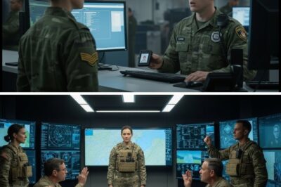 The Guard Scanned My ID Twice, Said “Nice Try, Ma’am” — Then Radioed: “Escort Her to Command Level” The security line at Fort Sentinel was longer than usual that morning — uniformed officers, contractors with briefcases, analysts clutching coffee cups. The kind of quiet tension that always hung in the air when Washington sent someone new. I wasn’t supposed to stand out. Gray coat, government badge on a lanyard, hair tied back — just another federal employee coming through the gate. Until the scanner beeped. Twice. The young guard frowned, tapping the badge against the reader again. The machine flashed red. He tried a third time. Same result. “Uh, ma’am,” he said carefully, squinting at the hologram on my ID, “this clearance level doesn’t exist.” I gave a calm smile. “That’s because you’re not supposed to see it.” He blinked. “Excuse me?” “Run it through Command verification,” I said softly. “They’ll know.” He looked unsure — part confusion, part suspicion. Behind me, the line was already getting restless. A colonel sighed loudly, muttering about “bureaucratic nonsense.” The guard shifted uneasily, then chuckled under his breath. “Nice try, ma’am. We get these every week. Fake IDs, interns trying to play spy—” He stopped mid-sentence when he ran the badge again and the screen didn’t flash red. It turned black. Then a message appeared: ACCESS OVERRIDE: AUTHORIZED – LEVEL 9. The guard’s expression drained of color. His hand froze over the radio. He hesitated only a second before pressing the call button on his shoulder. His voice, suddenly formal, cut through the static. “This is Gate Three. I need immediate confirmation from Command. Possible high-level override… authorization tag reads ‘Athena.’” Silence. Then, a sharp reply crackled through: “Confirm visual.” The guard swallowed. “Female, late thirties, civilian dress. Holding black clearance badge.” Another pause. Then the voice came again — steady, unmistakably tense. “Repeat that badge name.” He glanced at me, his voice barely a whisper. “Athena.” There was a long, heavy silence. Then, through the static: “Copy. Escort her to Command Level. Now.” The guard’s hand trembled as he lowered the radio. Every officer in the line was staring now. He straightened, suddenly rigid, and said…