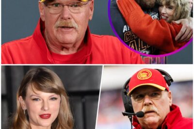 Travis Kelce breaks down the viral photo of Taylor Swift and Chiefs coach Andy Reid pointing at each other