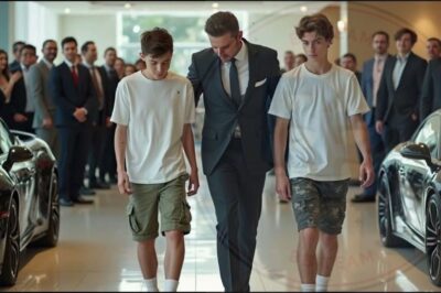 Two teenagers were kicked out of a car dealership, the next day the billionaire father’s two Rolls-Royces arrived.