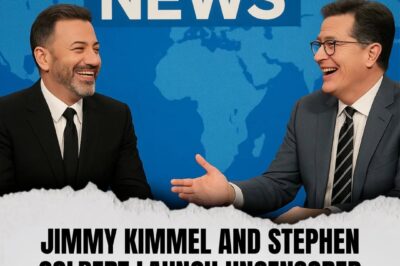 “Late-Night Just Exploded: Jimmy Kimmel and Stephen Colbert, Former Rivals, Have Teamed Up to Launch a Completely Uncensored ‘Truth News Channel’ Promising Sh0cking Celebrity Exposes, Political Scandals No Network Will Air, and Jaw-Dropping Segments That Could Turn the Media World Upside Down—Fans Are Left Wondering What Secrets Will Be Revealed First, Which Powerful Figures Will Be Exposed, and Whether Late-Night TV Will Ever Be the Same Again!”