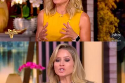 Sara Haines STUNS Viewers: Defends Bad Bunny’s Refusal to Tour in America—Calls It “Common Sense” as The View Audience Gasps!  In a fiery debate that lit up daytime TV, Sara Haines shocked her co-hosts by standing up for Bad Bunny’s decision to skip a U.S. tour before his Super Bowl appearance. Fans are divided—some calling her brave, others blasting her as out of touch.