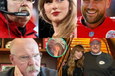 Andy Reid gets emotional talking about the Chiefs’ victory party with Taylor Swift & Travis Kelce