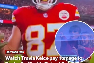 Watch Travis Kelce pay homage to Taylor Swift with ‘Fate of Ophelia’ dance after historic 100th touchdown