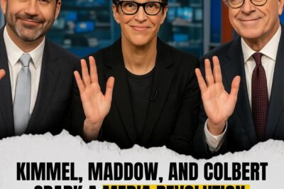 THE REVOLUTION IS NOW LIVE: Maddow, Colbert & Kimmel BREAK AWAY From Corporate Chains And Launch The Future Of News…