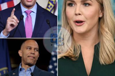 ‘Sick, Demented, or a Stone-Cold Liar’: Hakeem Jeffries Erupts at Karoline Leavitt as Shutdown Chaos Deepens